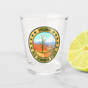 Virginia shot glass
