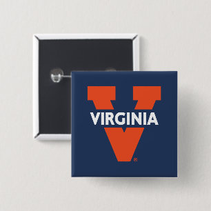 Virginia Split V 15 Cm Square Badge