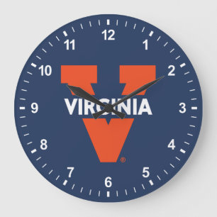 Virginia Split V Large Clock