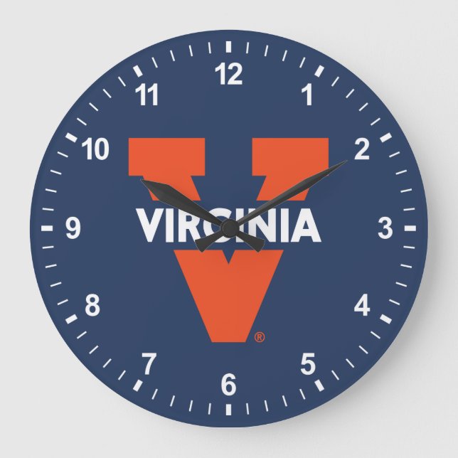 Virginia Split V Large Clock (Front)