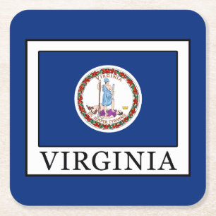 Virginia Square Paper Coaster