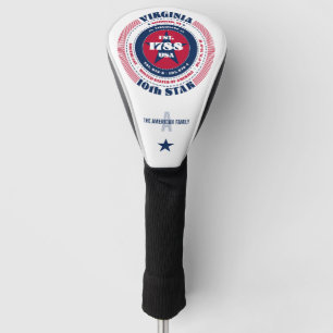Virginia State Circle Custom Golf Head Cover