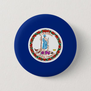 Virginia State Flag Design 6 Cm Round Badge