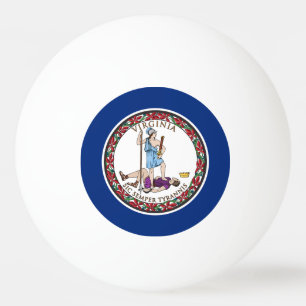 Virginia State Flag Ping Pong Ball