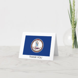 Virginia State Flag Thank You Card