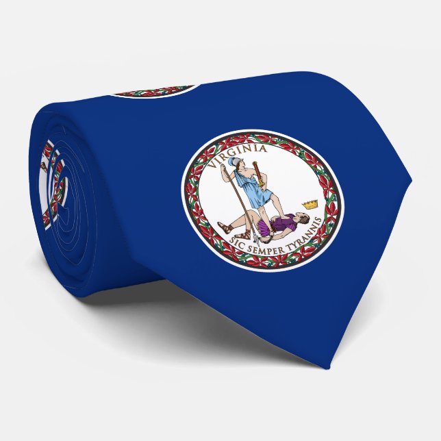 Virginia State Flag Tie (Rolled)