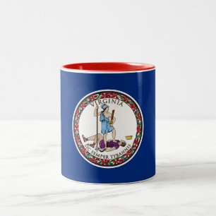 Virginia State Flag Two-Tone Coffee Mug