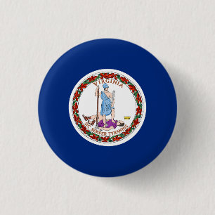 Virginia State Flag USA 3 Cm Round Badge