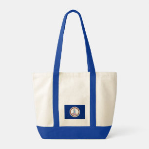 Virginia State Flag USA Tote Bag