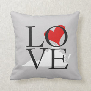 Virginia State Love Pillow