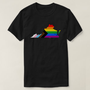Virginia State Pride LGBTQ Progress Pride T-Shirt