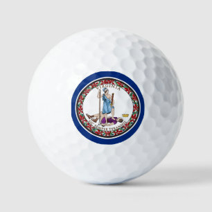 Virginia State Seal, The state flag of Virginia Golf Balls