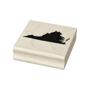 Virginia State Solid Rubber Art Stamp