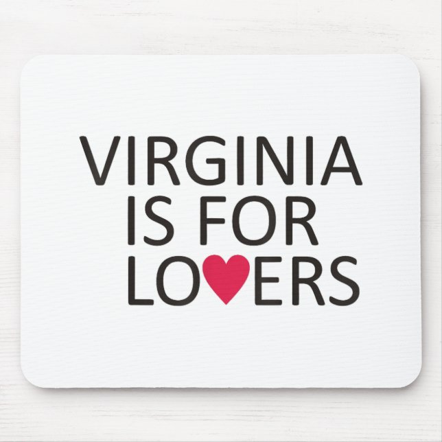 Virginia State T-shirt Virginia Home Tee Virginia  Mouse Pad (Front)