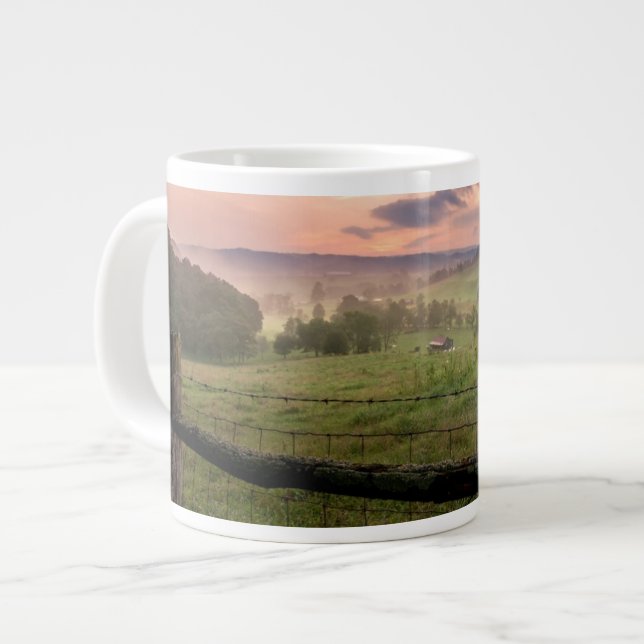 Virginia Sunset Large Coffee Mug (Front Left)