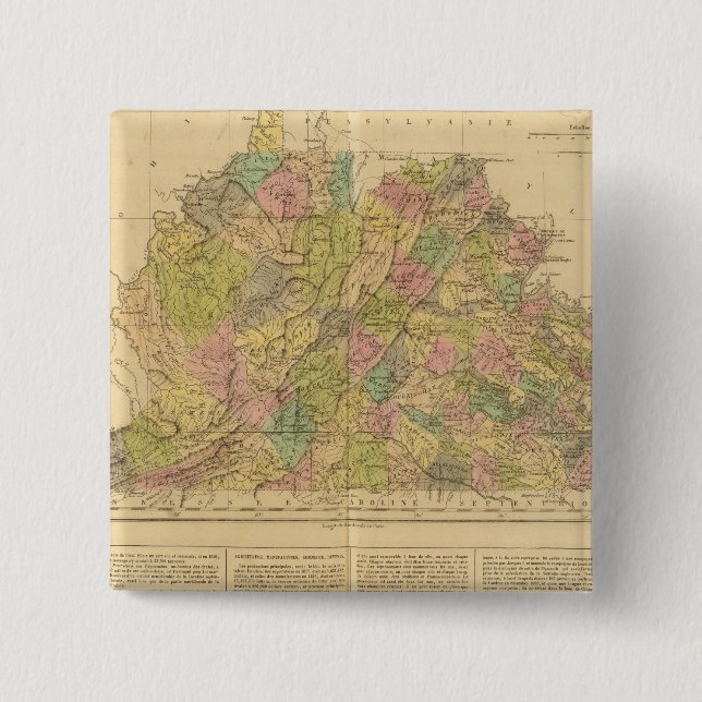 Virginia US 15 Cm Square Badge (Front)