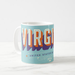 Virginia USA Vintage Postcard Mug