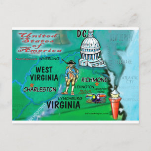 Virginia West Virginia USA Postcard