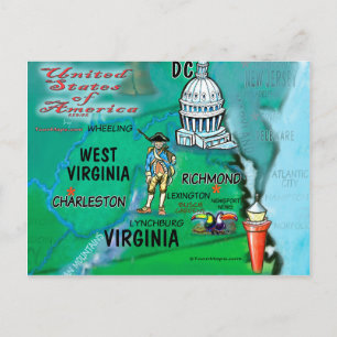 Virginia West Virginia USA Postcard