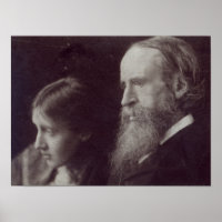 Virginia Woolf and her father Sir Leslie