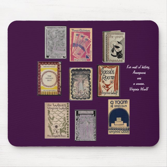 Virginia Woolf Books Mouse Pad (Front)