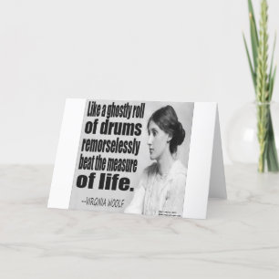 Virginia Woolf Ghostly Roll Quote Card