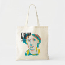 Virginia Woolf Portrait custom text | Booklovers
