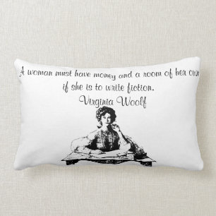 Virginia Woolf Quote Lumbar Pillow