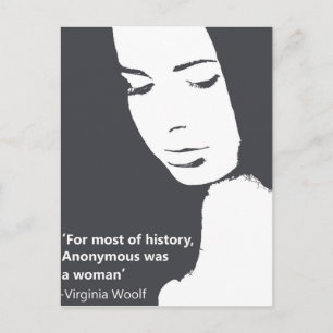 Virginia Woolf quote Postcard