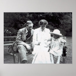 Virginia Woolf with Clive and Julian Bell, 1910 Poster