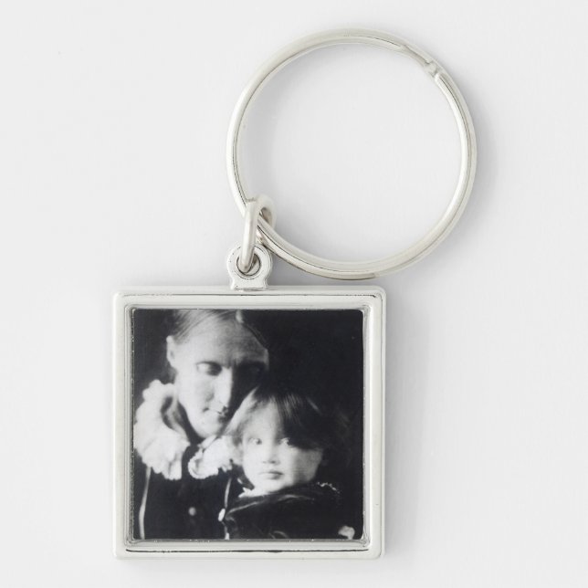 Virginia Woolf, with her mother Julia, 1884 Key Ring (Front)