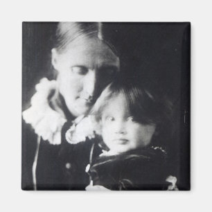 Virginia Woolf, with her mother Julia, 1884 Magnet