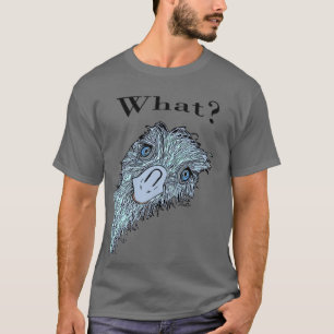 Virginia Wright Expressive Emu Face Graphic TShirt