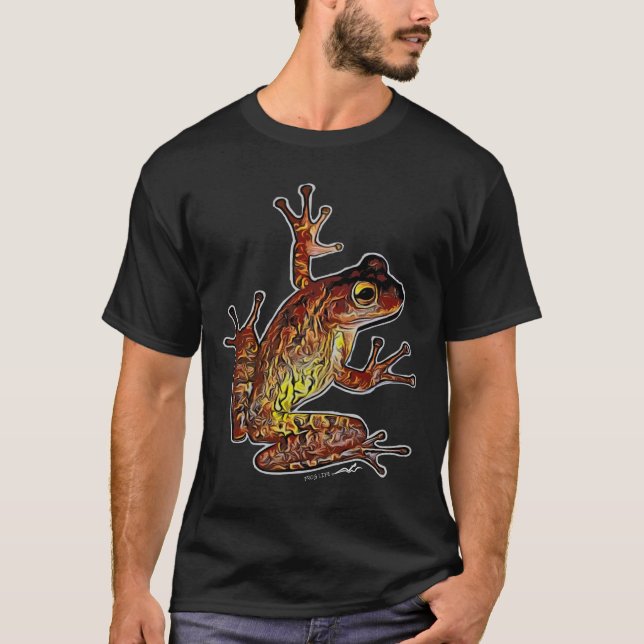 Virginia Wright Large Frog Graphic T-Shirt (Front)