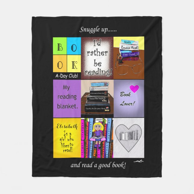 Virginia Wright Personalised Reading Blanket  (Front)