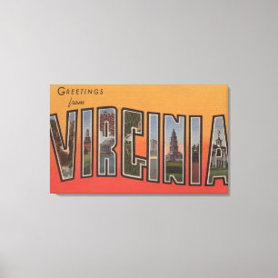 VirginiaLarge Letter ScenesVirginia 3 Canvas Print