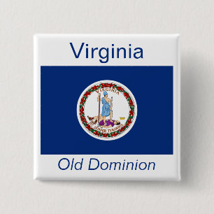 Virginian Flag Button