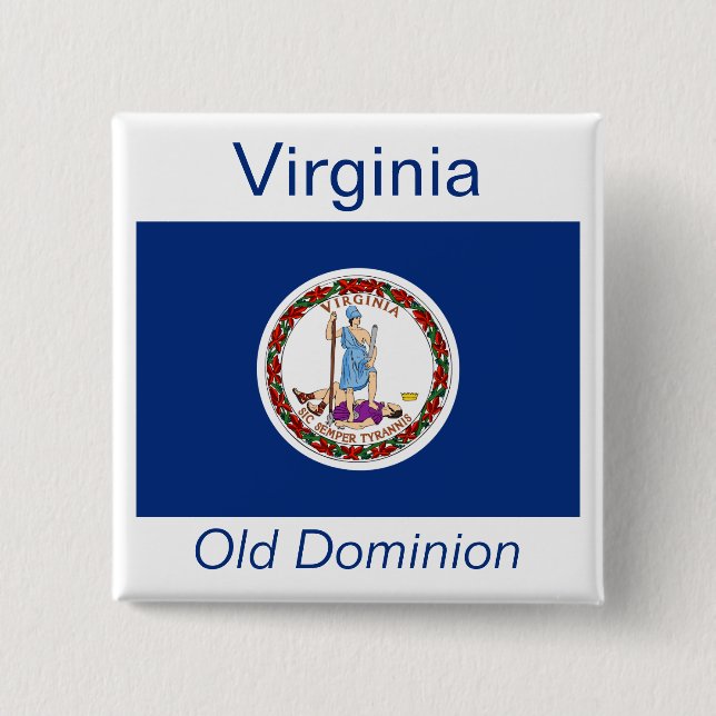 Virginian Flag Button (Front)