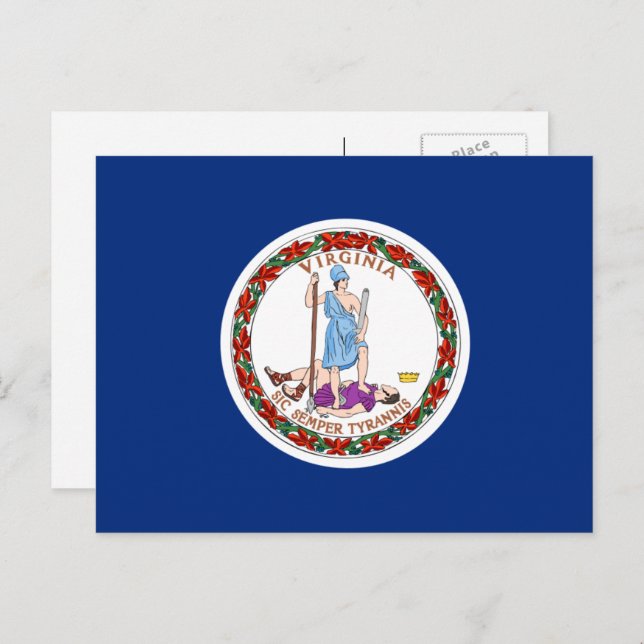 Virginian Flag, Flag of Virginia Postcard (Front/Back)