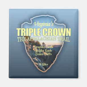 Virginia's Triple Crown (arrowhead) Magnet