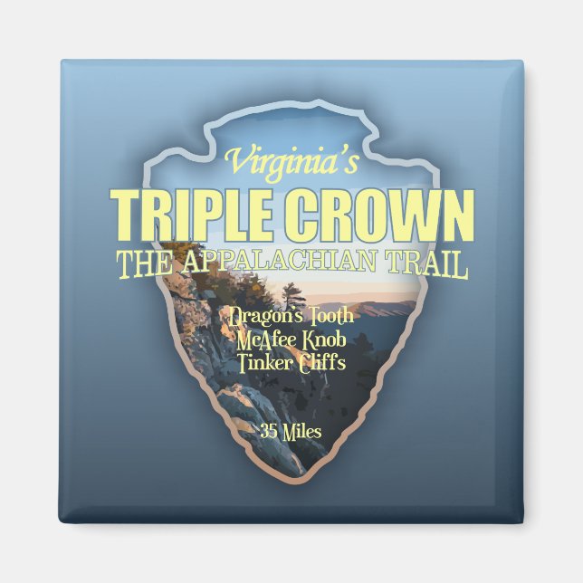 Virginia's Triple Crown (arrowhead) Magnet (Front)