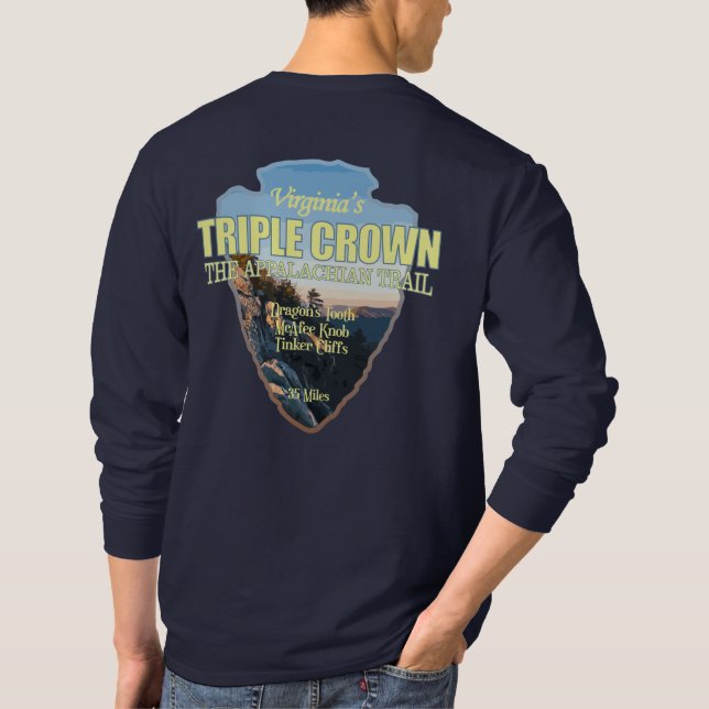 Virginia's Triple Crown (arrowhead) T-Shirt (Back)
