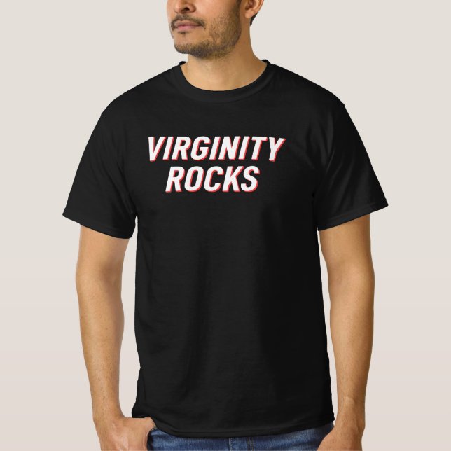 Virginity Rocks Shirt (Front)