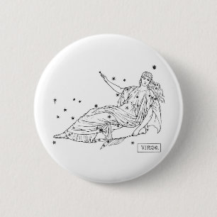 Virgo 6 Cm Round Badge