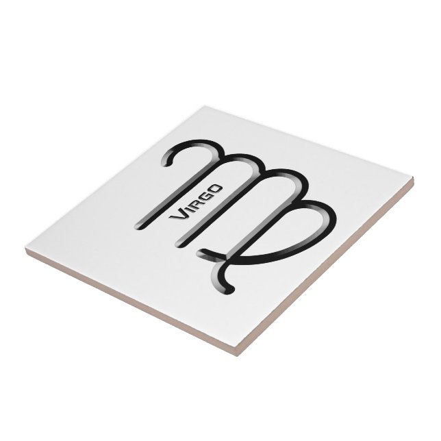 VIRGO, Abstract Design of the Zodiac Sign,  Tile (Side)
