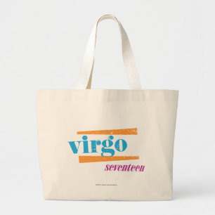 Virgo Aqua Large Tote Bag