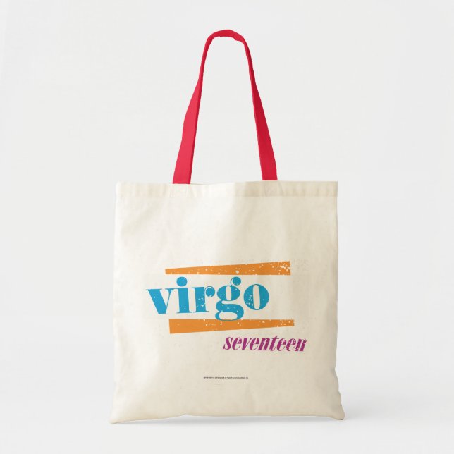 Virgo Aqua Tote Bag (Front)