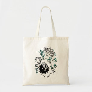 Virgo Art Deco Lady Tote Bag