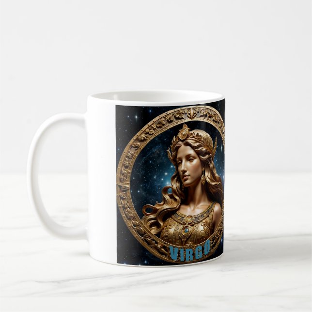 Virgo astrology sign coffee mug (Left)