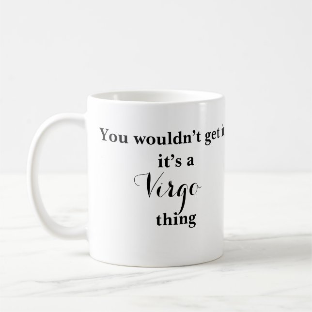 Virgo Astrology Zodiac Funny Mug (Left)